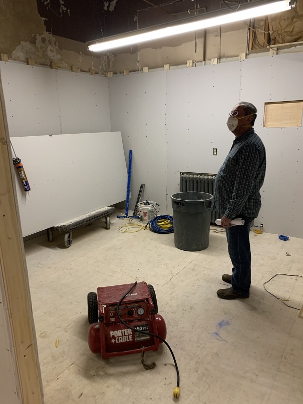 Reynoldsville police office taking shape on the first floor Reynlow